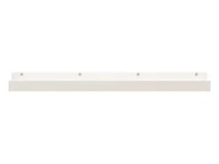 Estantes de pared 2 uds Blanco 110x12x9 cm Madera maciza de pino