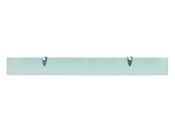 Estantes de pared 2 uds Cristal 90x10 cm 8 mm