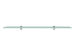 Estantes de pared 2 uds Cristal 90x10 cm 8 mm