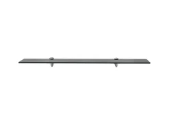 Estantes de pared 2 uds Cristal 80x10 cm 8 mm