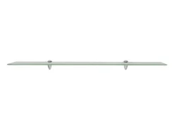 Estantes de pared 2 uds Cristal 100x10 cm 8 mm