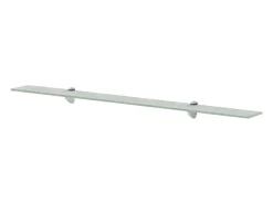 Estantes de pared 2 uds Cristal 100x10 cm 8 mm