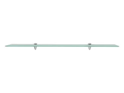 Estantes de pared 2 uds Cristal 100x20 cm 8 mm