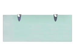 Estantes de pared 2 uds Cristal 50x20 cm 8 mm