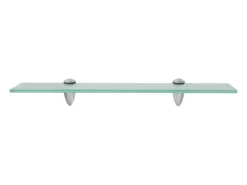 Estantes de pared 2 uds Cristal 50x20 cm 8 mm