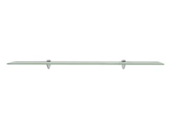 Estantes de pared 2 uds Cristal 100x20 cm 8 mm