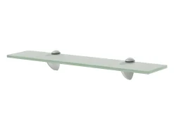 Estantes de pared 2 uds Cristal 50x20 cm 8 mm