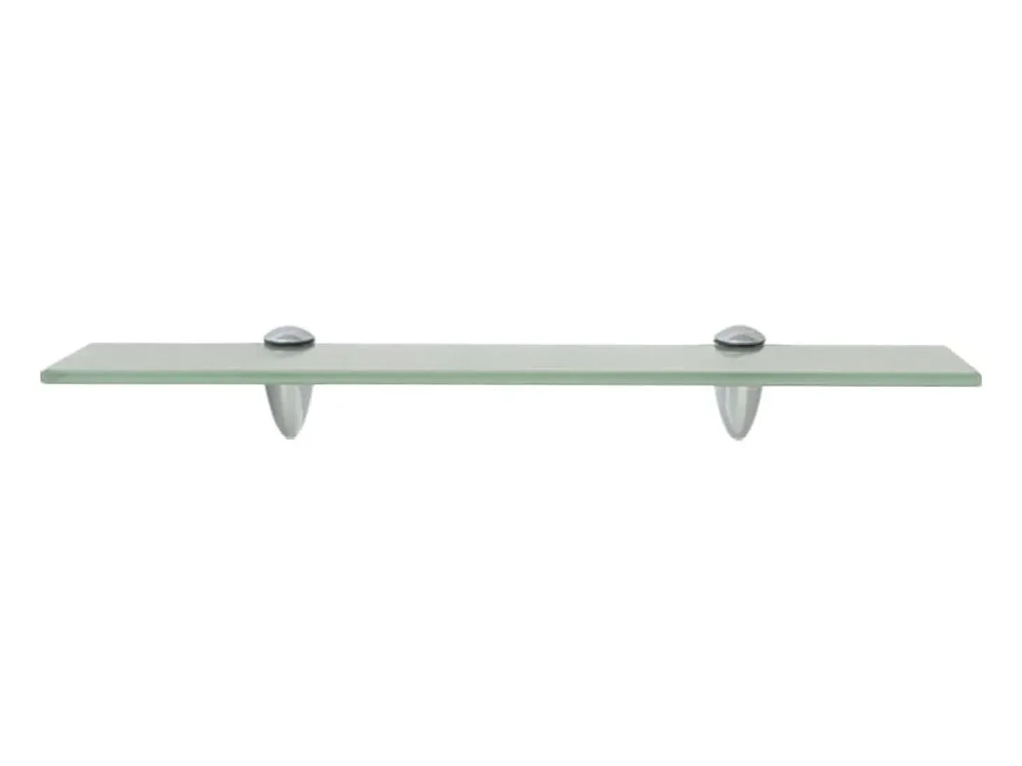 Estantes de pared 2 uds Cristal 50 x 10 cm 8 mm