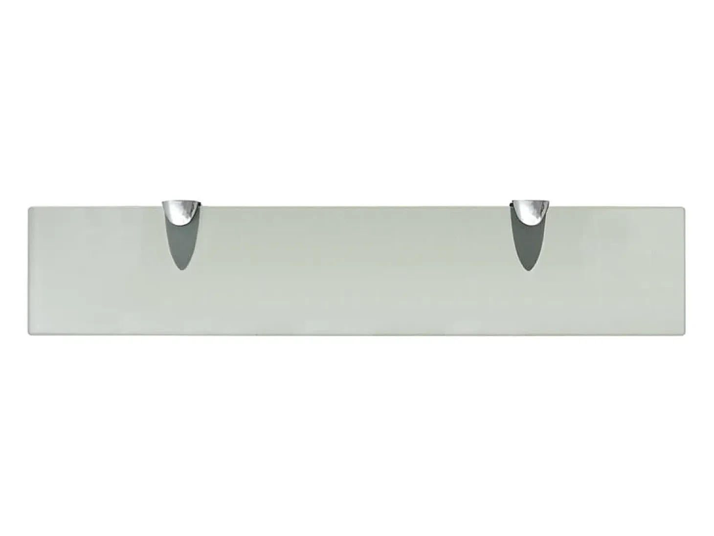 Estantes de pared 2 uds Cristal 50 x 10 cm 8 mm