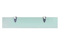Estantes de pared 2 uds Cristal 50x10 cm 8 mm