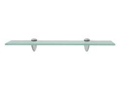 Estantes de pared 2 uds Cristal 50x10 cm 8 mm