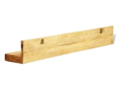 Estantes de pared 2 uds madera maciza
