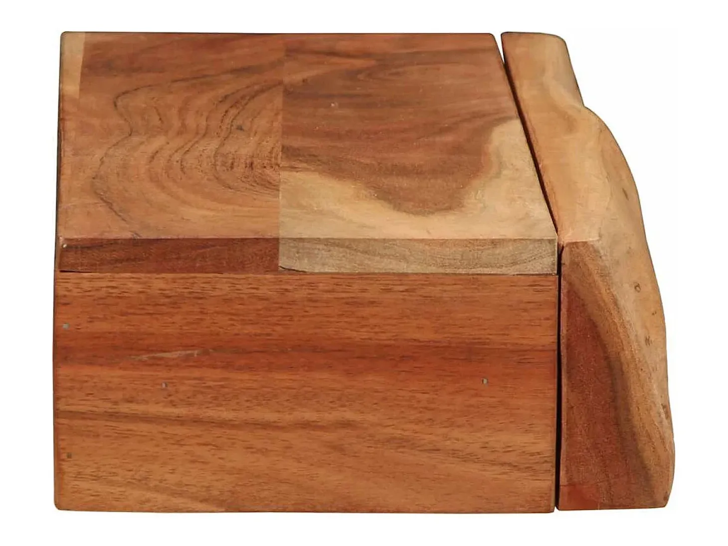 Estantes de pared 2 uds 60x17x8 cm madera maciza de acacia