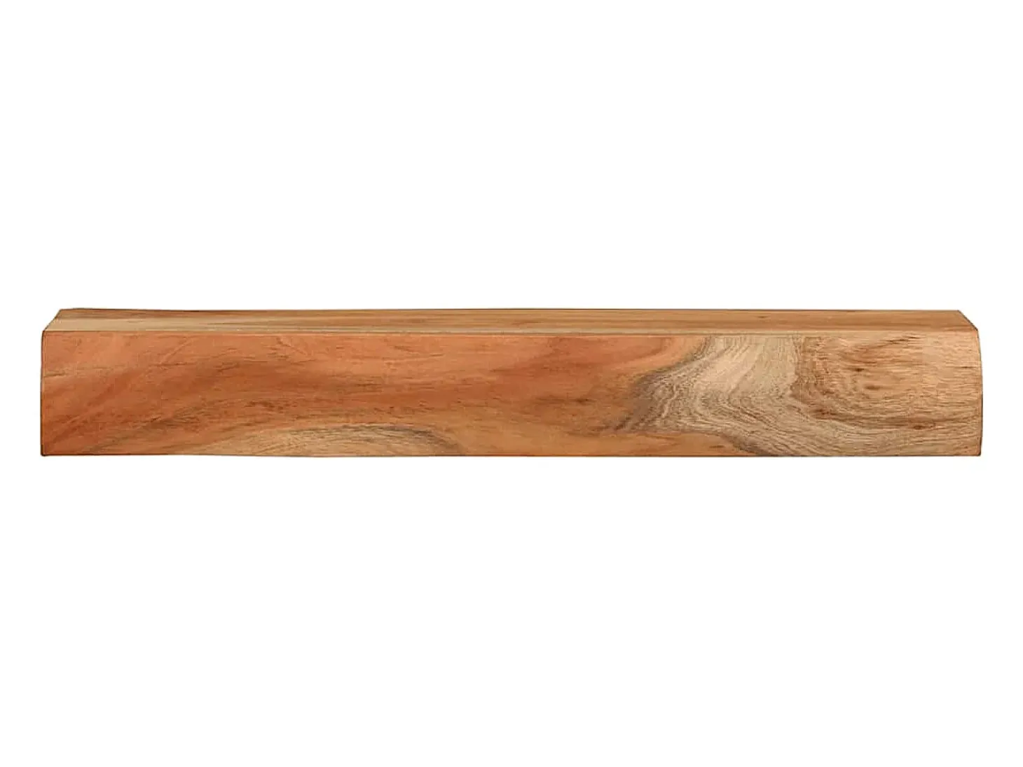 Estantes de pared 2 uds 60x17x8 cm madera maciza de acacia