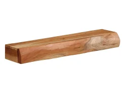 Estantes de pared 2 uds 60x17x8 cm madera maciza de acacia