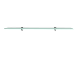 Estantes de pared 2 unidades vidrio 8 mm 90x10 cm ES35757