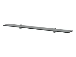 Estantes de pared 2 unidades vidrio 8 mm 90x20 cm ES32144