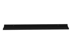 Estantes de pared 2 unidades negro 115x9x3 cm ES79406