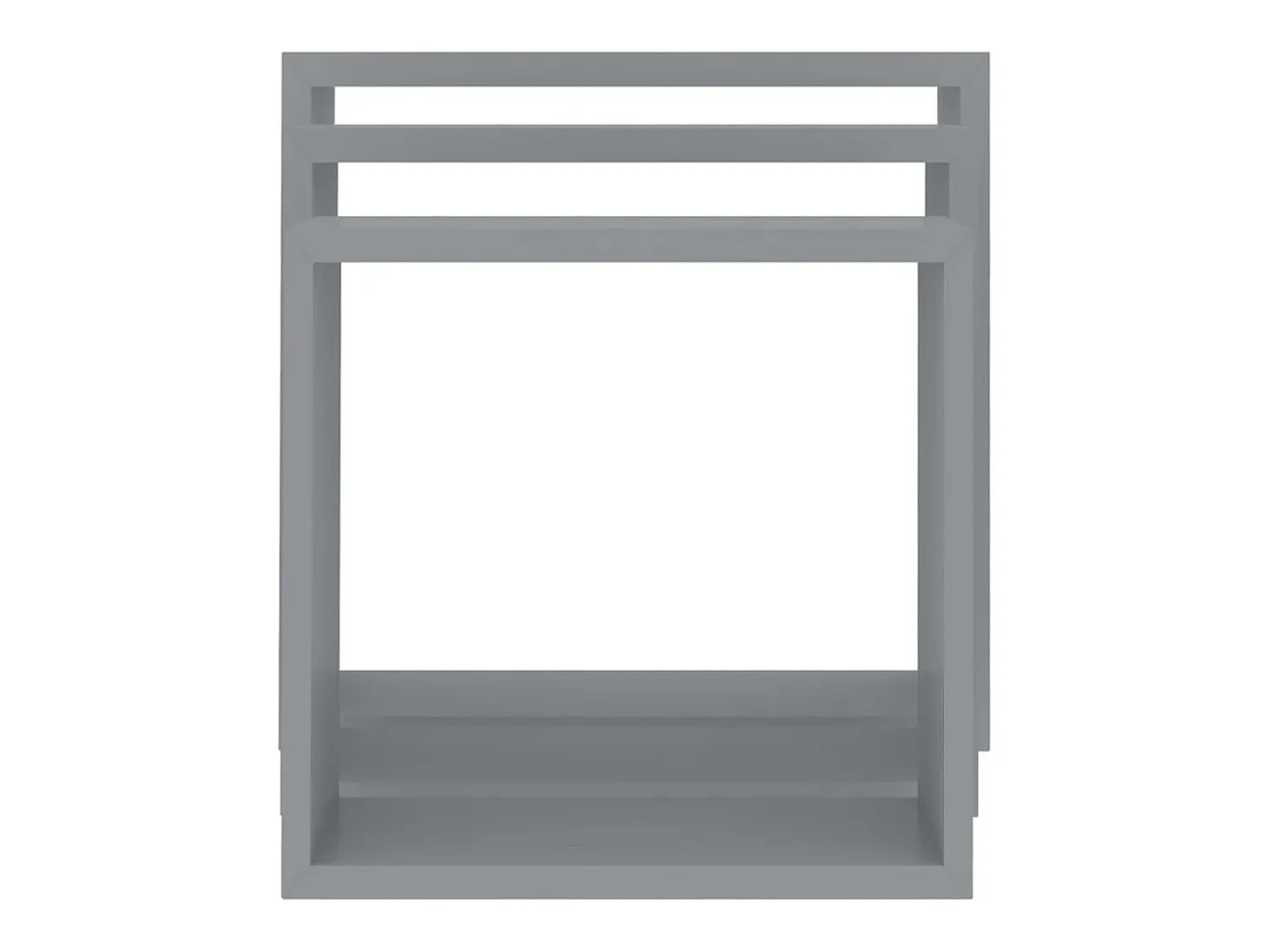 Estantes de pared cúbicos 3 piezas MDF gris