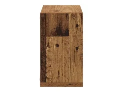 Estantes de pared con balda 2 uds Madera antigua 26 x 15 x 26 cm