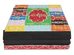 Estantes de pared con balda 2 uds Multicolor 60 x 20 x 6 cm