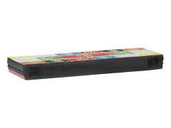 Estantes de pared con balda 2 uds Multicolor 60 x 20 x 6 cm
