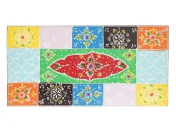 Estantes de pared con balda 2 uds Multicolor 40 x 20 x 6 cm