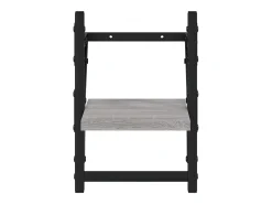 Estantes de pared con barras 2 piezas gris sonoma 20x25x30 cm