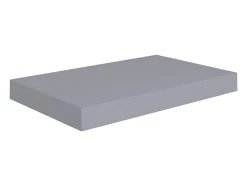 Estantes de pared de pared 2 uds MDF gris 40x23x3,8 cm ES31246