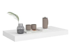 Estantes de pared de pared 4 uds blanco MDF 50x23x3,8 cm ES43021