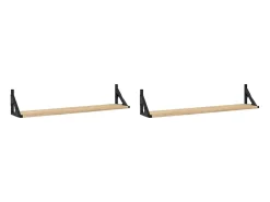 estantes de pared de roble Sonoma de 80 x 15 x 15,5 cm, madera de ingeniería.