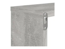estantes de pared en forma de cubo de madera de ingeniería de color gris hormigón