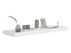 Estantes de pared flotantes 2 uds blanco 80x23,5x3,8 cm MDF