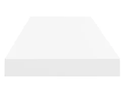Estantes de pared flotantes 2 uds blanco 80x23,5x3,8 cm MDF
