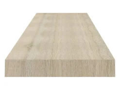 Estantes de pared flotantes 4 piezas roble 120x23,5x3,8 cm MDF