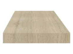 Estantes de pared flotantes 2 piezas roble 60x23,5x3,8 cm MDF