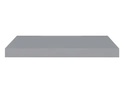 Estantes de pared flotantes 4 piezas Gris 60x23,5x3,8 cm MDF