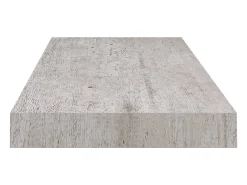 Estantes de pared flotantes 4 piezas gris hormigón 60x23,5x3,8 cm MDF