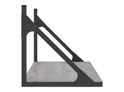 estantes de pared gris sonoma 60x25x25,5 cm madera de ingeniería