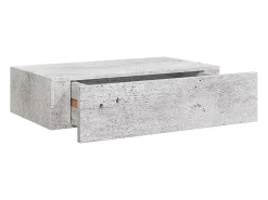 Estantes de pared para cajones 2 uds Gris hormigón 40x23,5x10 cm MDF