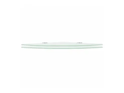 Estantes esquina 2 uds soportes cromados vidrio blanco 35x35 cm ES462749