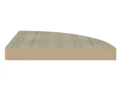 Estantes Esquineros Flotantes 4 uds Roble 35x35x3,8 cm MDF
