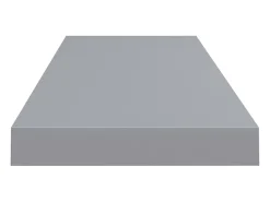 Estantes flotantes de pared 2 piezas gris 80x23,5x3,8 cm MDF