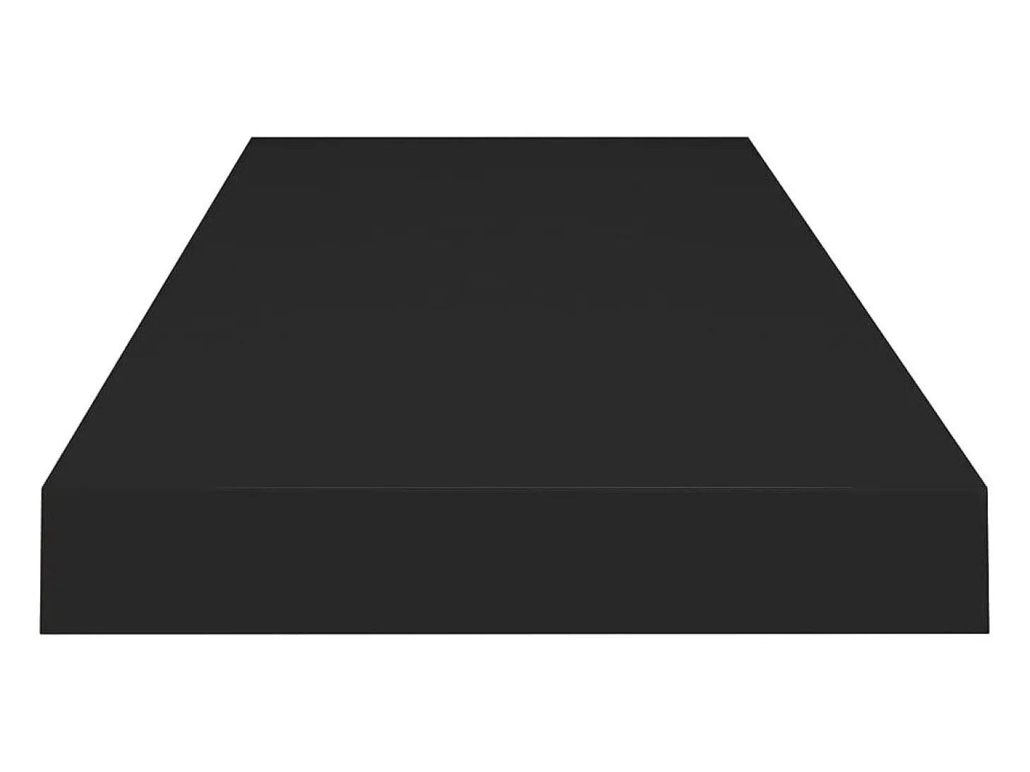 Estantes flotantes de pared 4 piezas negro 80x23,5x3,8 cm MDF