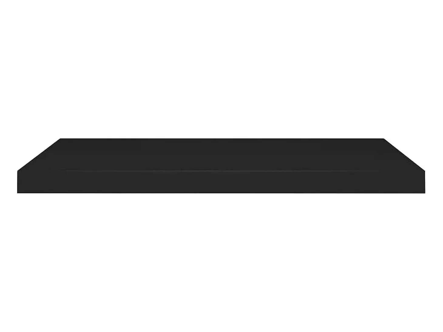 Estantes flotantes de pared 4 piezas negro 80x23,5x3,8 cm MDF