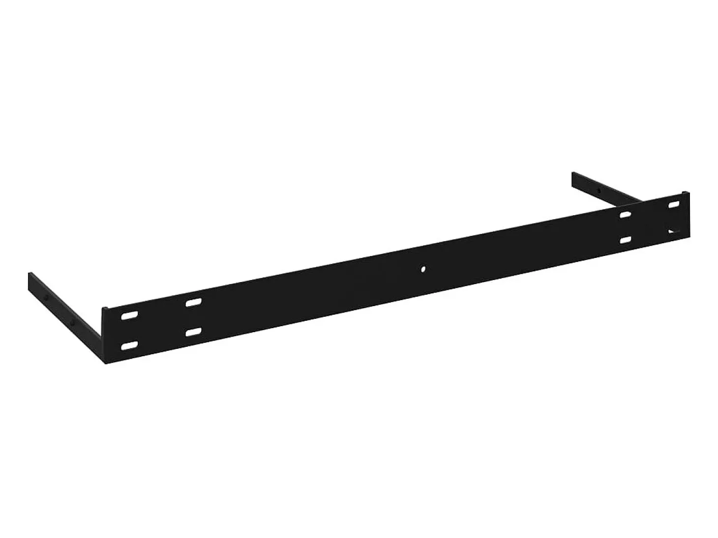 Estantes flotantes de pared 2 uds negro 120x23,5x3,8 cm MDF