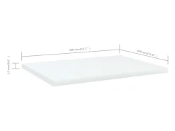 Estantes para estantería 4 uds contrachapada blanco 40x30x1,5cm