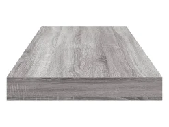 Estantes pared 4 uds madera ingeniería gris Sonoma 60x10x1,5 cm ES175051
