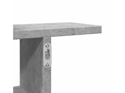 Estantes pared 2 uds madera ingeniería gris hormigón 50x12x50cm