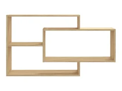 Estantes pared madera contrachapada color roble 104x20x58,5 cm ES69101